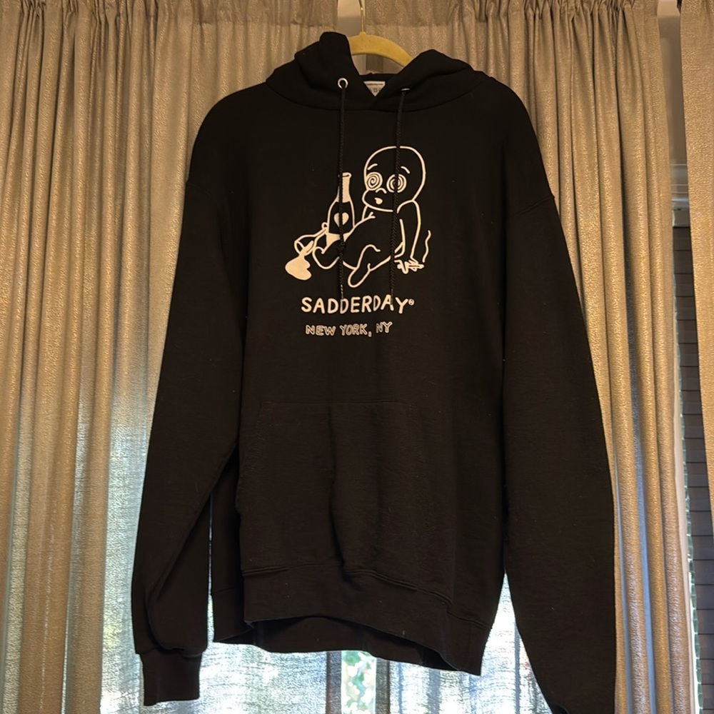 Sadderday Black Hoodie